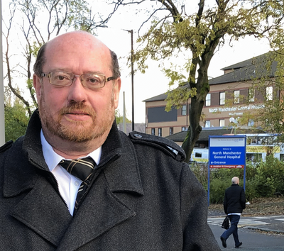 Iain Donaldson at North Manchester General Hospital