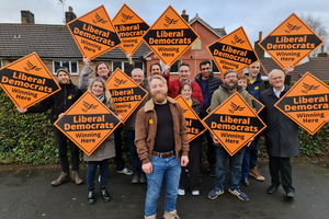 A photograph of candidate Alan Good surrounded by